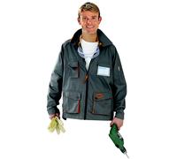 Delta Plus Mach2 Veste de travail en polyester/coton, XXL, Gris/orange fluo