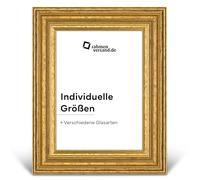 PANORAHMA BILDERRAHMEN Cadre photo doré (30 x 45 cm) - Élégant cadre baroque en or vintage - Cadre antique pour moments spéciaux, certificats ou lettres de maîtres
