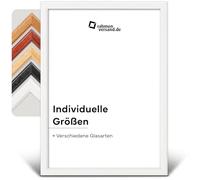 PANORAHMA BILDERRAHMEN Cadre photo en bois - Blanc - 24 x 30 cm - Cadre photo en bois - Cadre photo à suspendre et à poser - Avec verre normal de qualité supérieure