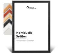 PANORAHMA BILDERRAHMEN Cadre photo en bois - Noir - 24 x 30 cm - Cadre photo en bois - Cadre photo à suspendre et à poser - Avec verre normal de qualité supérieure