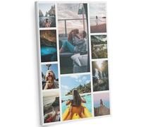 Panorama Collage Personnalisée sur Toile avec Vos Photos 40x60 cm - De 3 à 10 Pics - 20 Tailles - Cadre Collage - Cadeau Original - Modèle 2