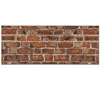 Panorama Crédence Adhésive Cuisine Brique 60x300 cm - Protege Mur - Protection Anti Eclaboussure