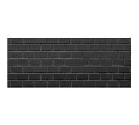 Panorama Crédence Adhésive Cuisine Brique Noire 40x300 cm - Crédence Adhésive pour Cuisine - Protege Mur Cuisine