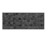 Panorama Crédence Adhésive Cuisine Carrelage Hexagonal Noir 60x200 cm - Crédence Adhésive pour Cuisine - Protege Mur Cuisine