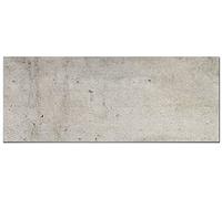 Panorama Crédence Adhésive Cuisine Ciment Gris 40x200 cm - Protege Mur - Protection Anti Eclaboussure