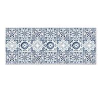 Panorama Crédence Adhésive Cuisine Hydraulique Bleu 40x100 cm - Protege Mur - Protection Anti Eclaboussure