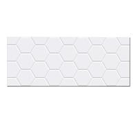 Panorama Crédence Adhésive Cuisine Tuile Hexagonale Blanche 40x100 cm - Crédence Adhésive pour Cuisine - Protege Mur Cuisine
