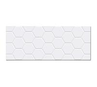 Panorama Crédence Adhésive Cuisine Tuile Hexagonale Blanche 40x300 cm - Crédence Adhésive pour Cuisine - Protege Mur Cuisine
