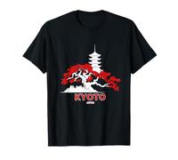 Panorama de Kyoto, cerisiers en Fleurs et Ancienne Tour | Japan Travel T-Shirt