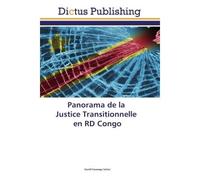 Panorama de la Justice Transitionnelle en RD Congo - Gentil Kasongo Safari - Vie Editions - broché - Essai