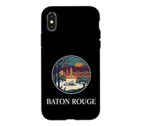Panorama des Bateaux fluviaux de la Ville de Baton Rouge en Louisiane Coque pour iPhone X/XS