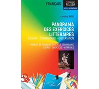 Panorama des exercices littéraires Résumé - commentaire - dissertation manuel de français du cycle secondaire cours - exercices - corrigés - Landing Badji - L'harmattan - broché - Scolaire / Universit