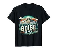 Panorama des Montagnes de Boise en Idaho T-Shirt Graphique avec Valeur