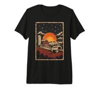 Panorama du Coucher de Soleil sur Les Terres agricoles du comté de Lancaster en Pennsylvanie T-Shirt Haut de Gamme