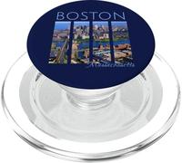 Panorama du Port de Boston, Massachusetts Bay 617 BOS Beantown Art PopSockets PopGrip pour MagSafe