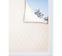 Panorama Film de Fenêtre Feuilles de Géométrie 120x100 cm - Adhesif Vitre Anti Occultant - Electrostatique