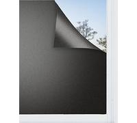 Panorama Film de Fenêtre Noir 73x200 cm - Adhesif Vitre Anti Occultant - Electrostatique