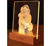 Panorama Lampe Personnalisée 15x15 cm - Cadre Led Personnalisable - Veilleuse Original - Cadeau Unique
