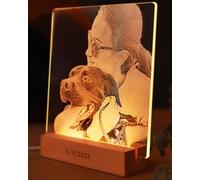 Panorama Lampe Personnalisée 18x18 cm - Cadre Led Personnalisable - Veilleuse Original - Cadeau Unique