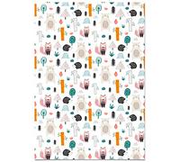 Panorama Papier Peint Meuble Àutocollant Animaux de la Forêt 66x100 cm - Imprimé sur Vinyle - Installation Facile, Lavable et Résistant - Papier Peint Chambre Enfant