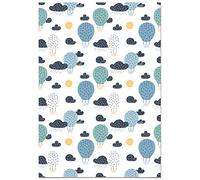 Panorama Papier Peint Meuble Àutocollant Ballons à Air Chaud 66x100 cm - Imprimé sur Vinyle - Installation Facile, Lavable et Résistant - Papier Peint Chambre Enfant