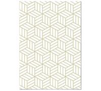 Panorama Papier Peint Meuble Àutocollant Cubes 66x100 cm - Imprimé sur Vinyle - Installation Facile, Lavable, Résistant