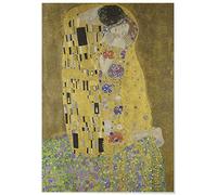 Panorama Poster Gustav Klimt Le Baiser 50x70 cm - Imprimée sur Poster 250gr - Peintures Célèbres - Affiche
