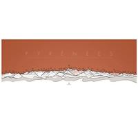 Panorama Pyrénées vues depuis Tarbes Version orange - Jobomart - Editions Cairn - broché - Jeux livres objets