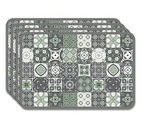 Panorama Sets De Table Hydraulique Vert 45x30 cm Paquet de 4