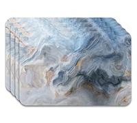 Panorama Sets De Table Marbre Bleu 45x30 cm Paquet de 4