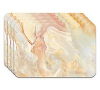 Panorama Sets De Table Marbre Orange 45x30 cm Paquet de 4