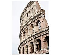 Panorama Tableau Le Colisée de Rome 70x100 cm - Impression sur Toile avec Châssis en Bois - Affiches Décoratives pour la Maison