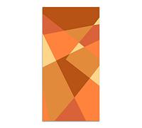 Panorama Tapis du Sol Allée - Différentes Tailles - (Géométrie Abstraite Orange 60x200 cm)