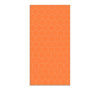 Panorama Tapis du Sol Allée - Différentes Tailles - (Mosaïque Hexagones Orange 80x200 cm)
