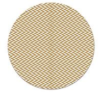 Panorama Tapis du Sol Vinyle Ronde Cuisine Salle de Bain - Différentes Tailles - (Épis de Blé Moutarde 190x190 cm)