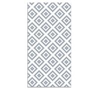 Panorama Tapis Vinyle du Sol Allée - Différentes Tailles - (Carrés Bleus 60x200 cm)