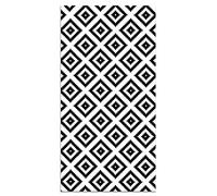 Panorama Tapis Vinyle du Sol Allée - Différentes Tailles - (Carrés Noirs 60x250 cm)