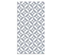 Panorama Tapis Vinyle du Sol Allée - Différentes Tailles - (Géométrie Bleue 80x300 cm)