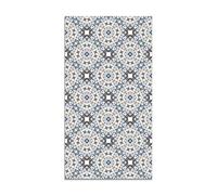 Panorama Tapis Vinyle du Sol Allée - Différentes Tailles - (Hydraulique Type Oriental Bleu 60x250 cm)