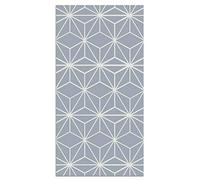 Panorama Tapis Vinyle du Sol Allée - Différentes Tailles - (Lignes d'Étoiles Bleus 80x250 cm)