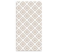 Panorama Tapis Vinyle du Sol Cuisine Salle de Bain - Différentes Tailles - (Carrés Roses 80x150 cm)