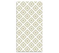 Panorama Tapis Vinyle du Sol Cuisine Salle de Bain - Différentes Tailles - (Carrés Vert Pastel 100x140 cm)