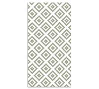 Panorama Tapis Vinyle du Sol Cuisine Salle de Bain - Différentes Tailles - (Carrés Verts 100x140 cm)