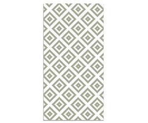Panorama Tapis Vinyle du Sol Cuisine Salle de Bain - Différentes Tailles - (Carrés Verts 60x110 cm)