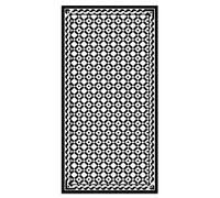 Panorama Tapis Vinyle du Sol Cuisine Salle de Bain - Différentes Tailles - (Géométrie Carrée 80x150 cm)