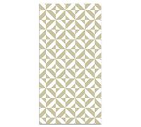 Panorama Tapis Vinyle du Sol Cuisine Salle de Bain - Différentes Tailles - (Géométrie Vert Pastel 60x110 cm)