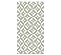 Panorama Tapis Vinyle du Sol Cuisine Salle de Bain - Différentes Tailles - (Géométrie Verte 80x150 cm)