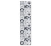 Panorama Tapis Vinyle du Sol Cuisine Salle de Bain - Modèle Mykonos Gris 60x250 cm - Différentes Tailles