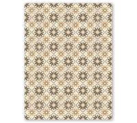 Panorama Tapis Vinyle du Sol Cuisine Salle de Bain - Modèle Pedraza Beige 120x160 cm - Différentes Tailles