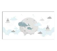 Panorama Tapis Vinyle - Modèle des Baleines pour Les Enfants 80x150 cm - Différentes Tailles - Deco Maison, Cuisine, Chambre et Exterieur